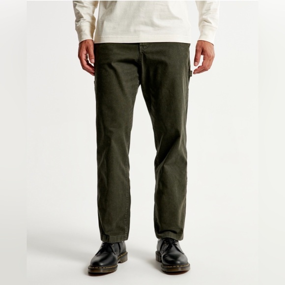 Abercrombie & Fitch Other - Abercrombie & Fitch Dark Olive Green Athletic Loose Workwear Pant